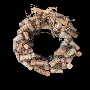 Wine Cork Wreath 11" Diameter